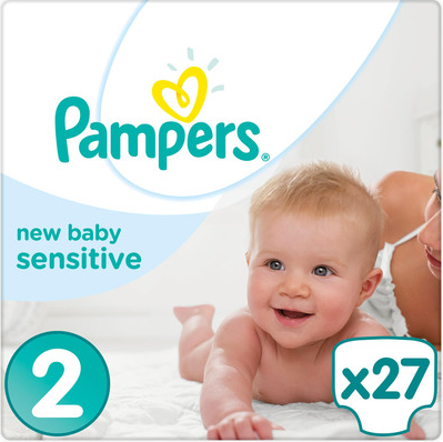 Pampers New Babu Sensitive Sparpack groesse 2 mini mit 27 Windeln